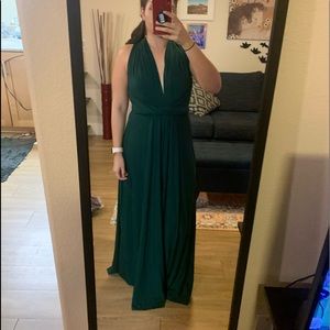 Emerald green Lulu’s Convertible Dress